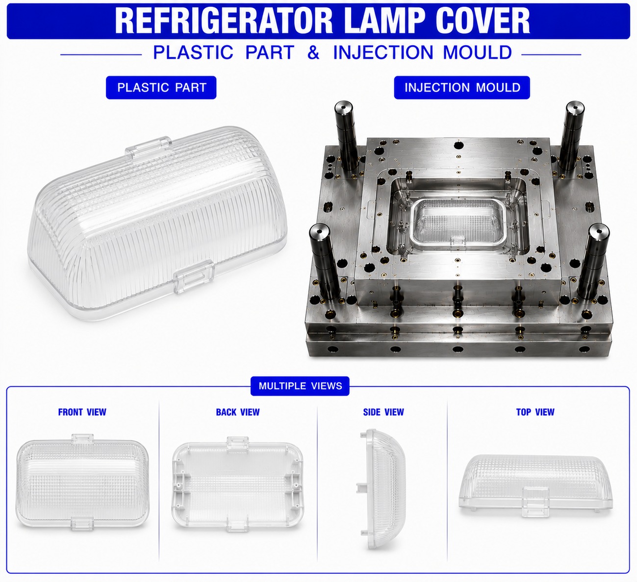 Refrigerator Plastic Lamp Cover